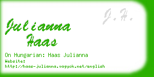 julianna haas business card